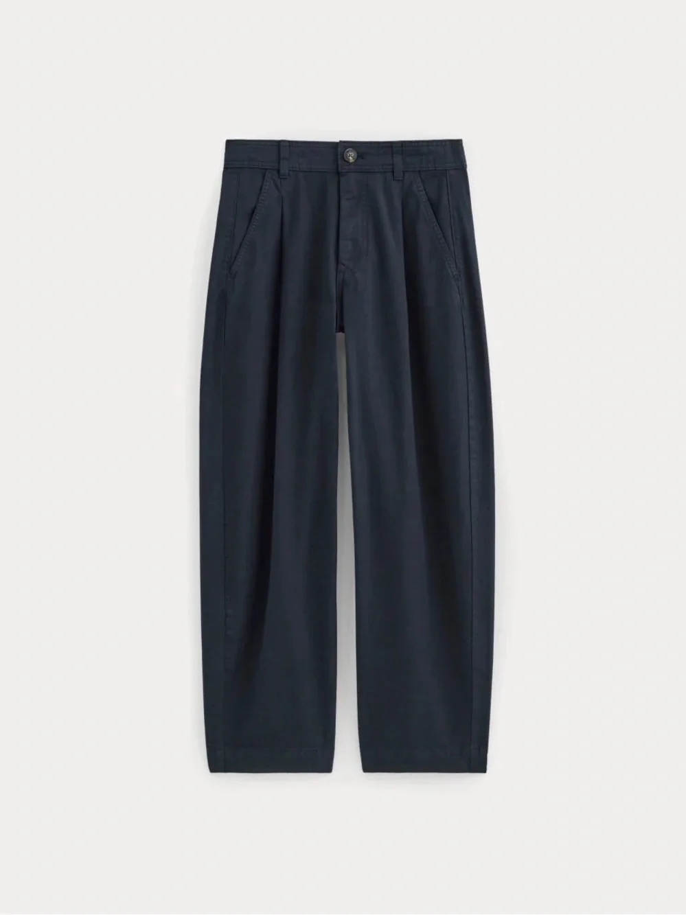 Everlane The Everywhere Pant Navy Size 6 NWT Organic Cotton Linen Barrel Leg
